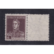 ARGENTINA 1924 GJ 596CD ESTAMPILLA CON COMPLEMENTO NUEVA MINT U$ 52,50